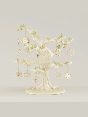 Snowflake 10 Piece Ornament & Tree Set