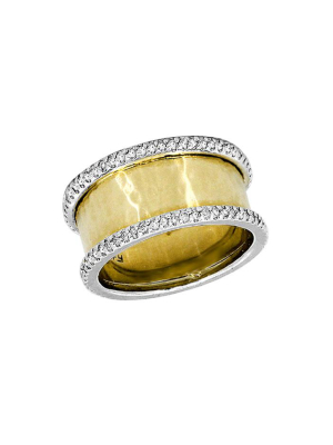 Effy D'oro 14k Yellow And White Gold Diamond Ring, 0.36 Tcw