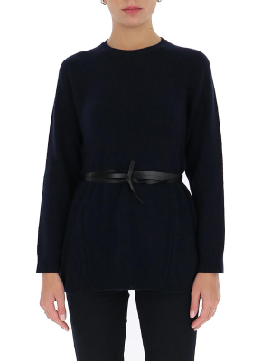 Valentino Belted Knit Sweater