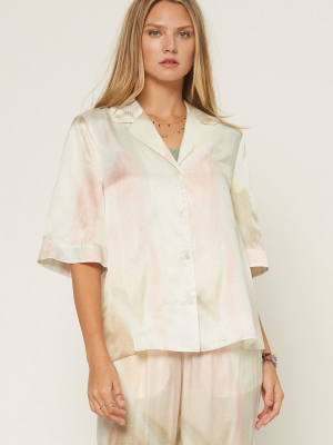 Pastel Tie Dye Resort Shirt