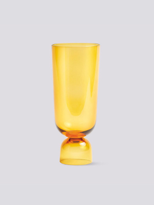 Bottoms Up Vase - Amber