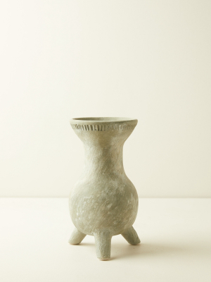 Rustic Moss Ceramic Vase