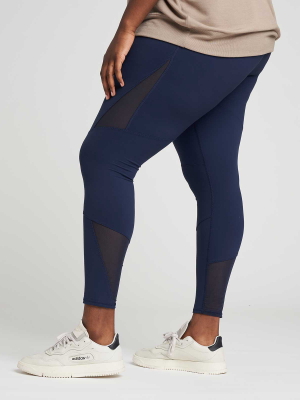 Danica Mesh Legging - Navy