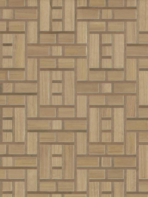 Teahouse Panel Wallpaper In Brown From The Tea Garden Collection By Ronald Redding For York Wallcoverings