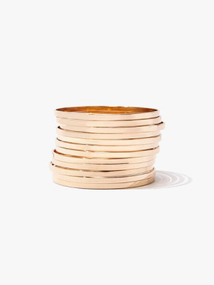 Smooth Band Bangle Set