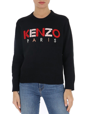 Kenzo Logo Embroidered Jumper