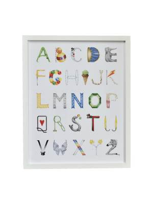 The Letter Nest By Sally Mcbride · Framed Circus Alphabet Print