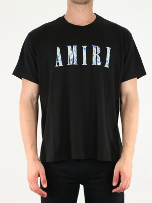 Amiri Paisley Logo Printed T-shirt