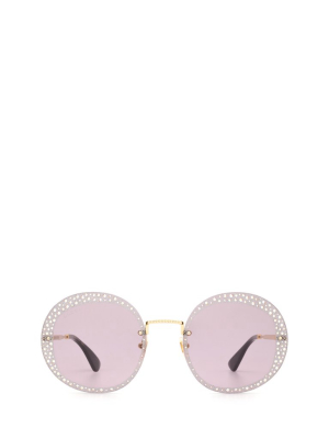 Gucci Eyewear Round Frame Sunglasses