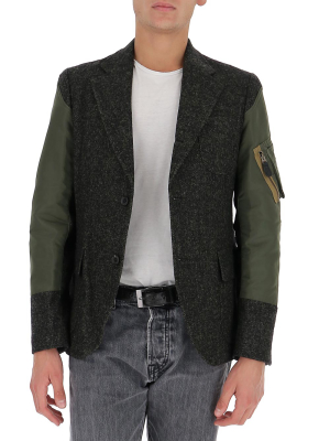 Junya Watanabe Man Contrast Panel Blazer