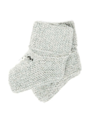 Alpaca Baby Booties - Gray