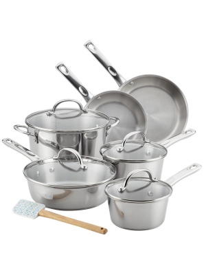 Ayesha Curry 11pc Home Collection Stainless Steel Cookware Set