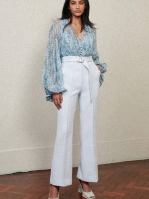 Astone Chiffon Pleated Top