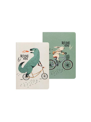 Wild Riders Set Of Two Notebooks By Danica Studio