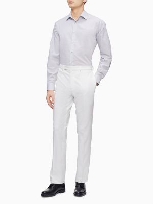 Slim Fit White Suit Pants