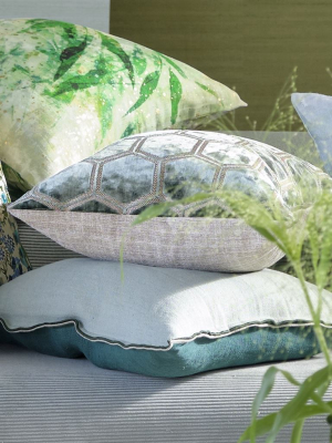 Brera Lino Ocean & Celadon Decorative Pillow