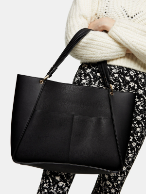 Black Envelope Tote Bag