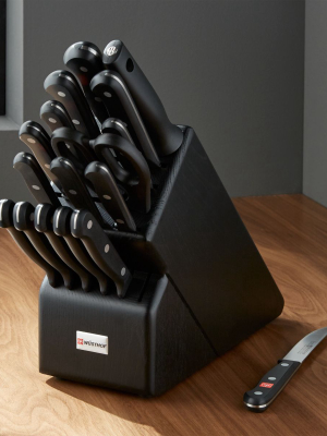 Wüsthof ® Gourmet 18-piece Black Knife Block Set