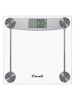 Digital Glass Bathroom Scale Clear - Escali