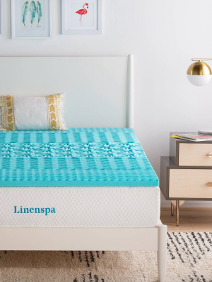 Essentials 2" Zone Gel Memory Foam Mattress Topper - Linenspa