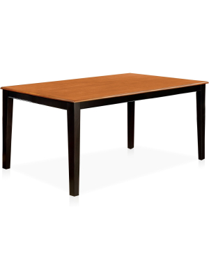 Lanfield Dining Table Black/cherry - Iohomes