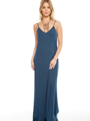 Triblend Scoop Back Maxi Rib Dress