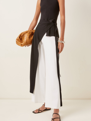 Crepe Straight-leg Trousers