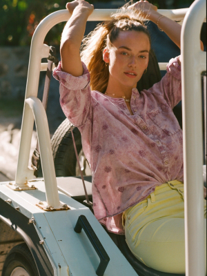 The Whitney Embroidered Trapeze Buttondown