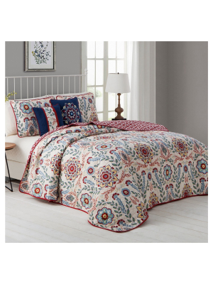 King 5pc Valena Quilt Set