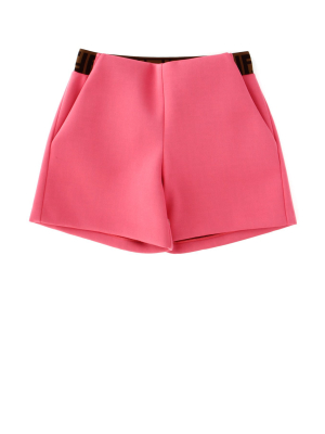 Fendi Kids Ff Waistband Track Shorts