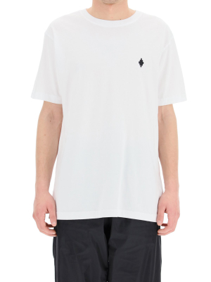 Marcelo Burlon County Of Milan Cross Embroidered T-shirt