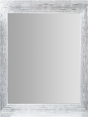 16"x20" Textured Wall Or Leaner Mirror Gray- Gallery Solutions