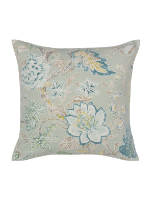 The Green Summerdale Floral Square Throw Pillow