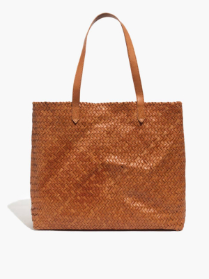The Transport Tote: Woven Leather Edition
