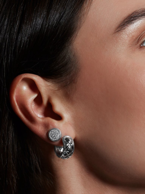 Max Pave Stud Earrings With Diamonds
