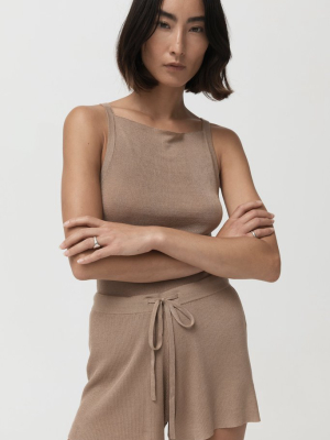 Min Knit Tank Top - Oak