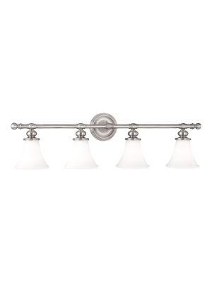 Weston 4 Light Bath Bracket Satin Nickel