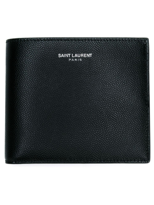 Saint Laurent Logo Plaque Wallet