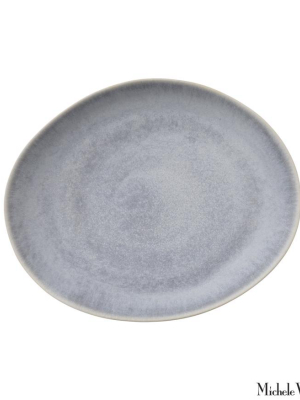 Ceramic Lunch Plate Sky Blue Glaze