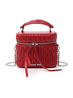 Miu Miu Matelassé Box Shoulder Bag