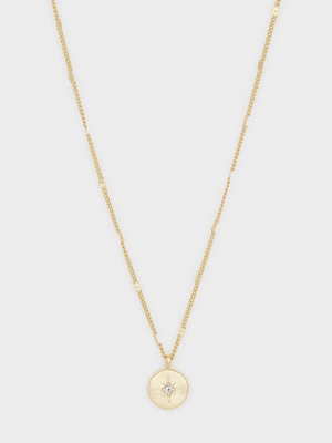Power Birthstone Coin Necklace (march)
