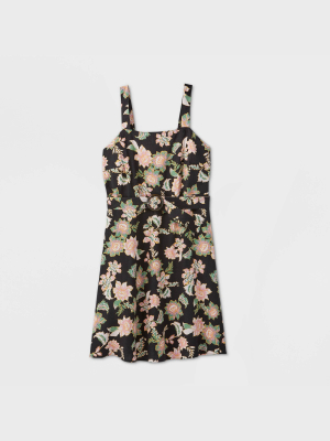 Women's Plus Size Floral Print Sleeveless Dress - Who What Wear™