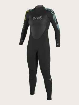 Women's Epic 4/3mm Back Zip Full Wetsuit