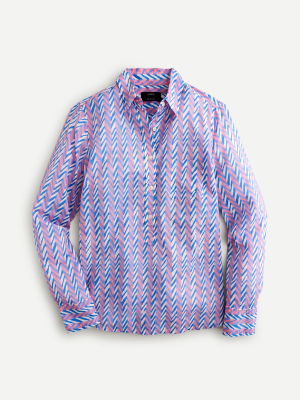 Classic Popover Shirt In Chevron