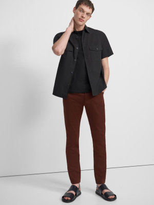 Patch Pocket Shirt In Garment Washed Cotton