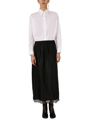 Mm6 Maison Margiela Layered Maxi Shirt Dress