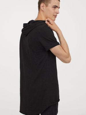 Long Hooded T-shirt