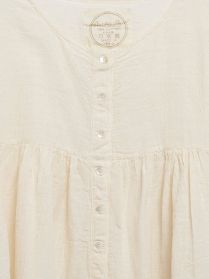 Gathered Blouse - Natural