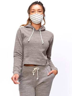 Triblend Crop Hoodie