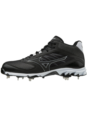 Mizuno Men's 9-spike Dominant 2 Mid Metal Baseball Cleat